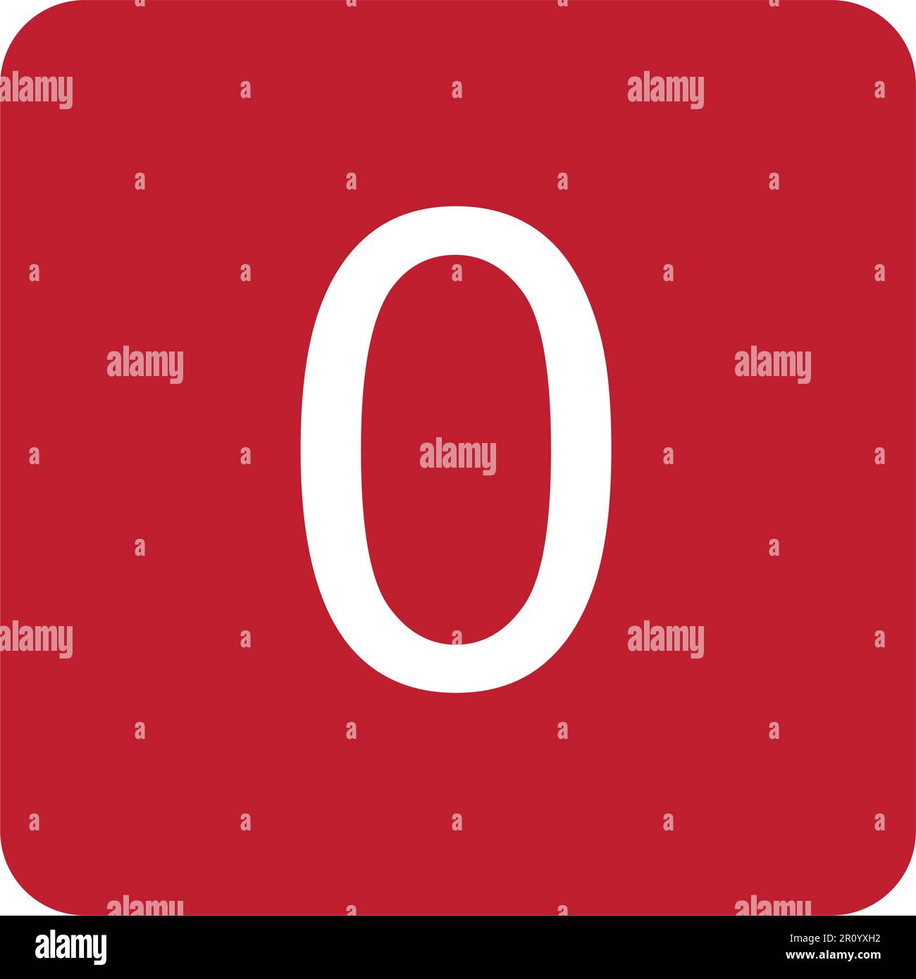 Keycap Digit Zero icon vector image. Suitable for mobile apps, web apps ...