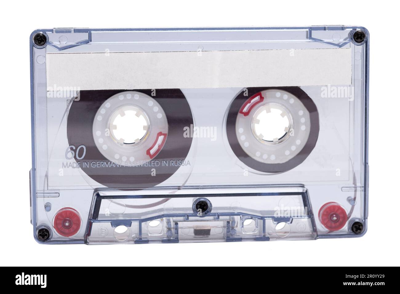 Audio cassette tape isolated on white background Stock Photo - Alamy