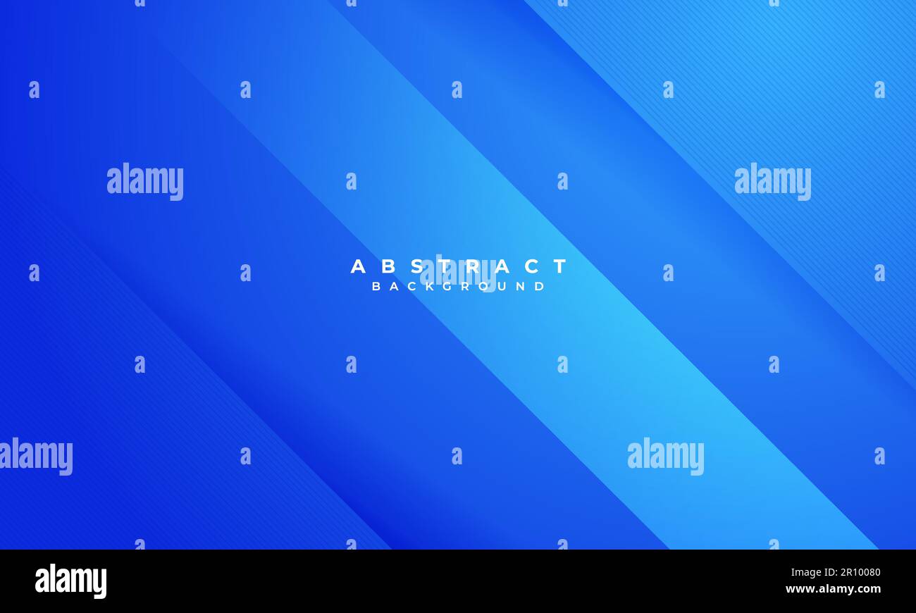 Abstract blue arrow glowing with lighting and line grid on blue ...