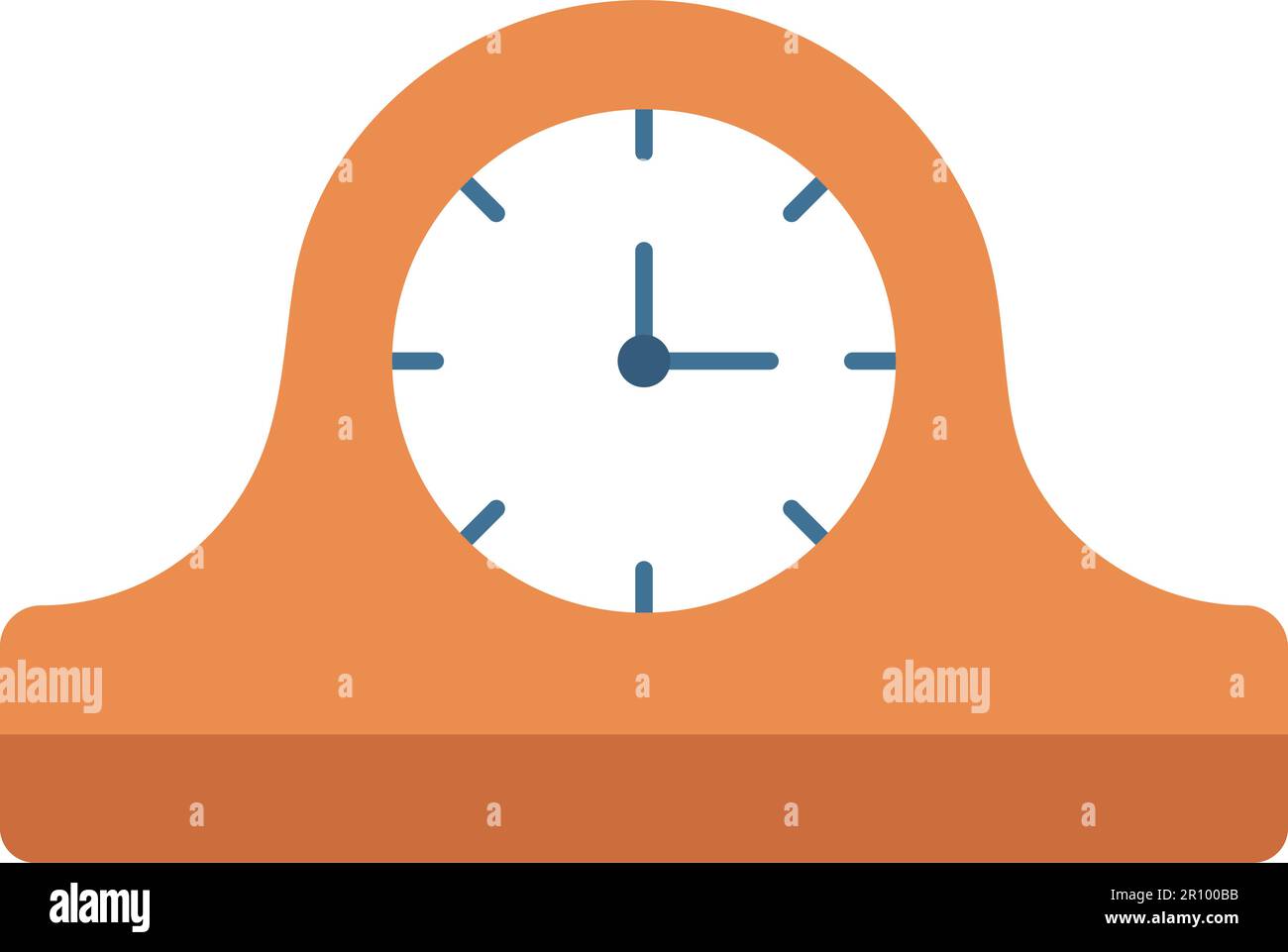Mantelpiece Clock icon vector image. Suitable for mobile apps, web apps and print media. Stock Vector