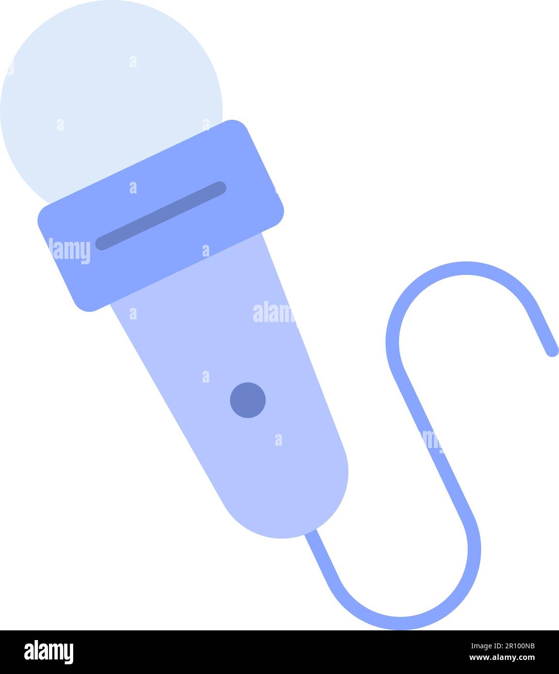 Mic with wire icon vector image. Suitable for mobile apps, web apps and print media. Stock Vector