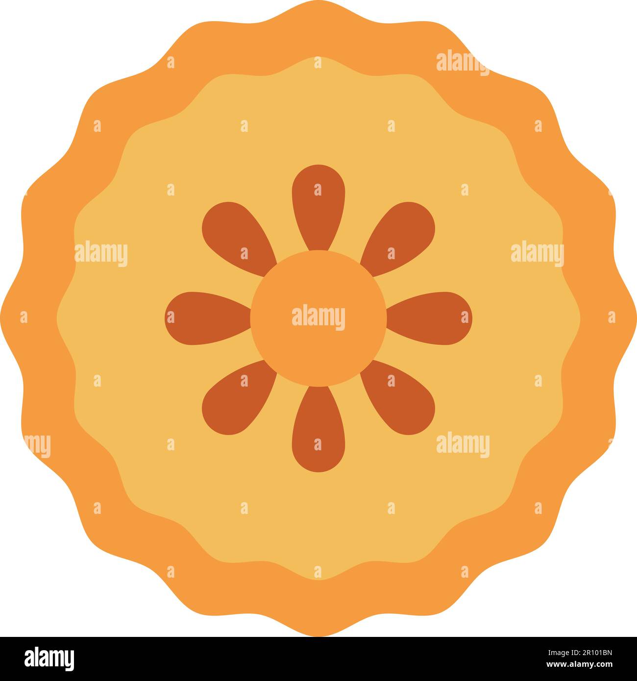 Moon Cake icon vector image. Suitable for mobile apps, web apps and print media. Stock Vector