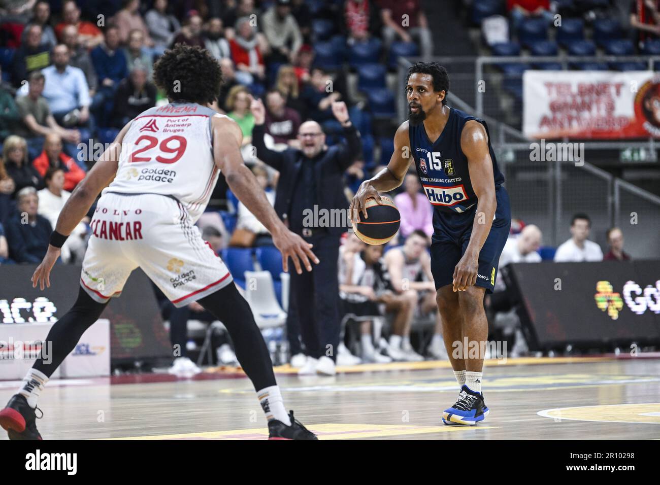 Antwerp, Belgium. 10th May, 2023. Limburg's Clifford Hammonds pictured in action during a