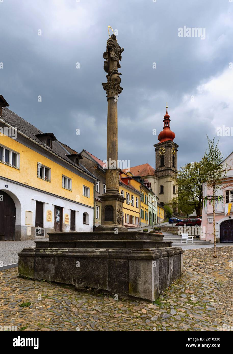 West Bohemian town of Becov nad Teplou Stock Photo