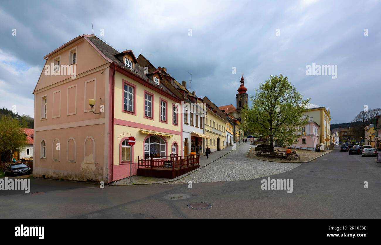 West Bohemian town of Becov nad Teplou Stock Photo