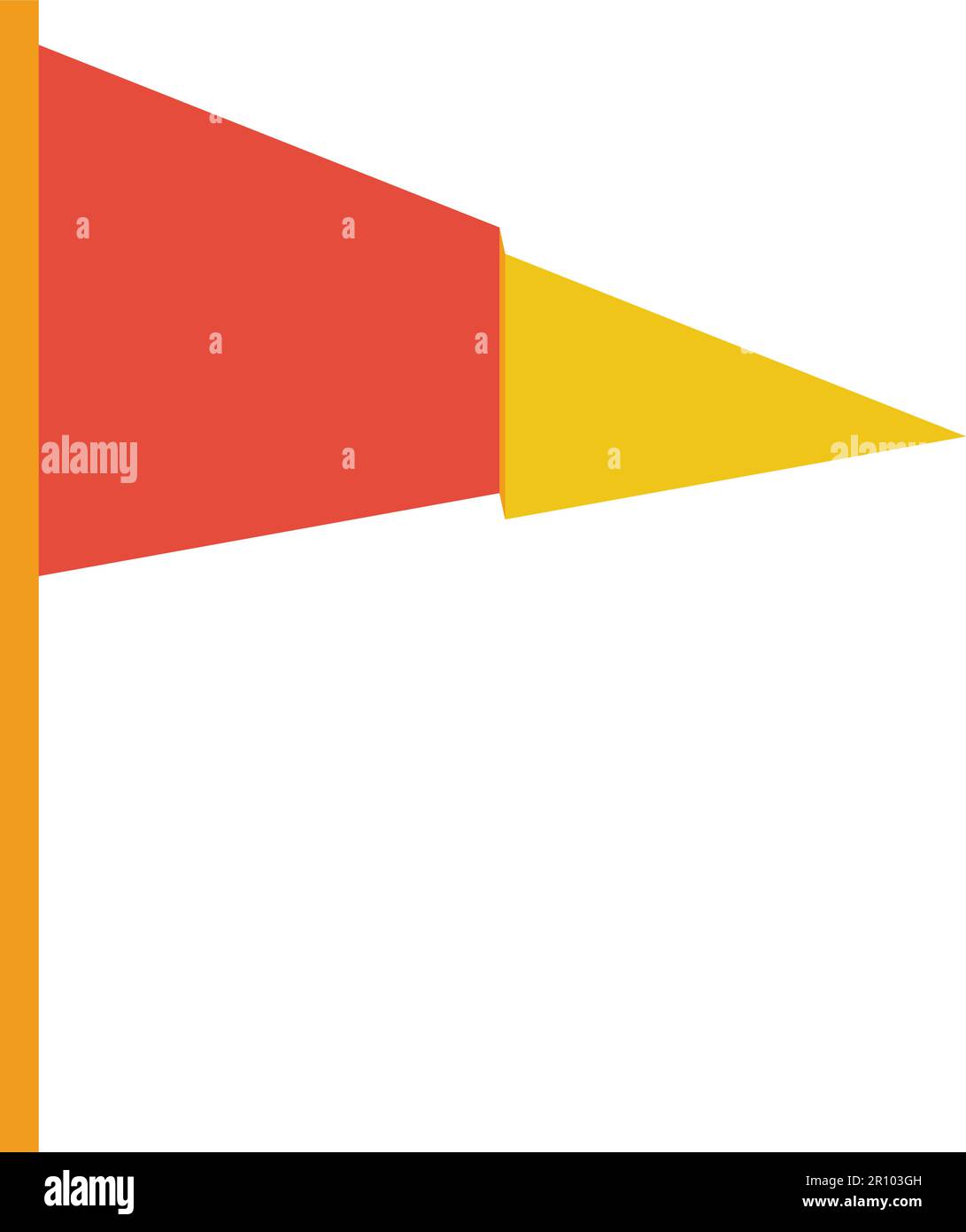 Pennant icon vector image. Suitable for mobile apps, web apps and print media. Stock Vector