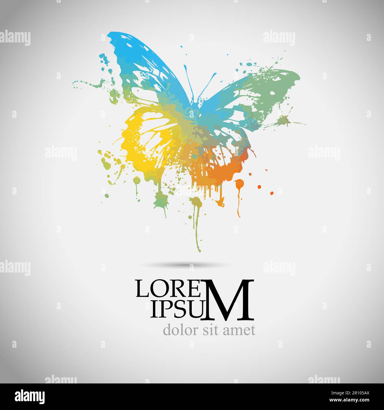 Colored Vector Object Iridescent object colored in Stock Vector Images - Alamy