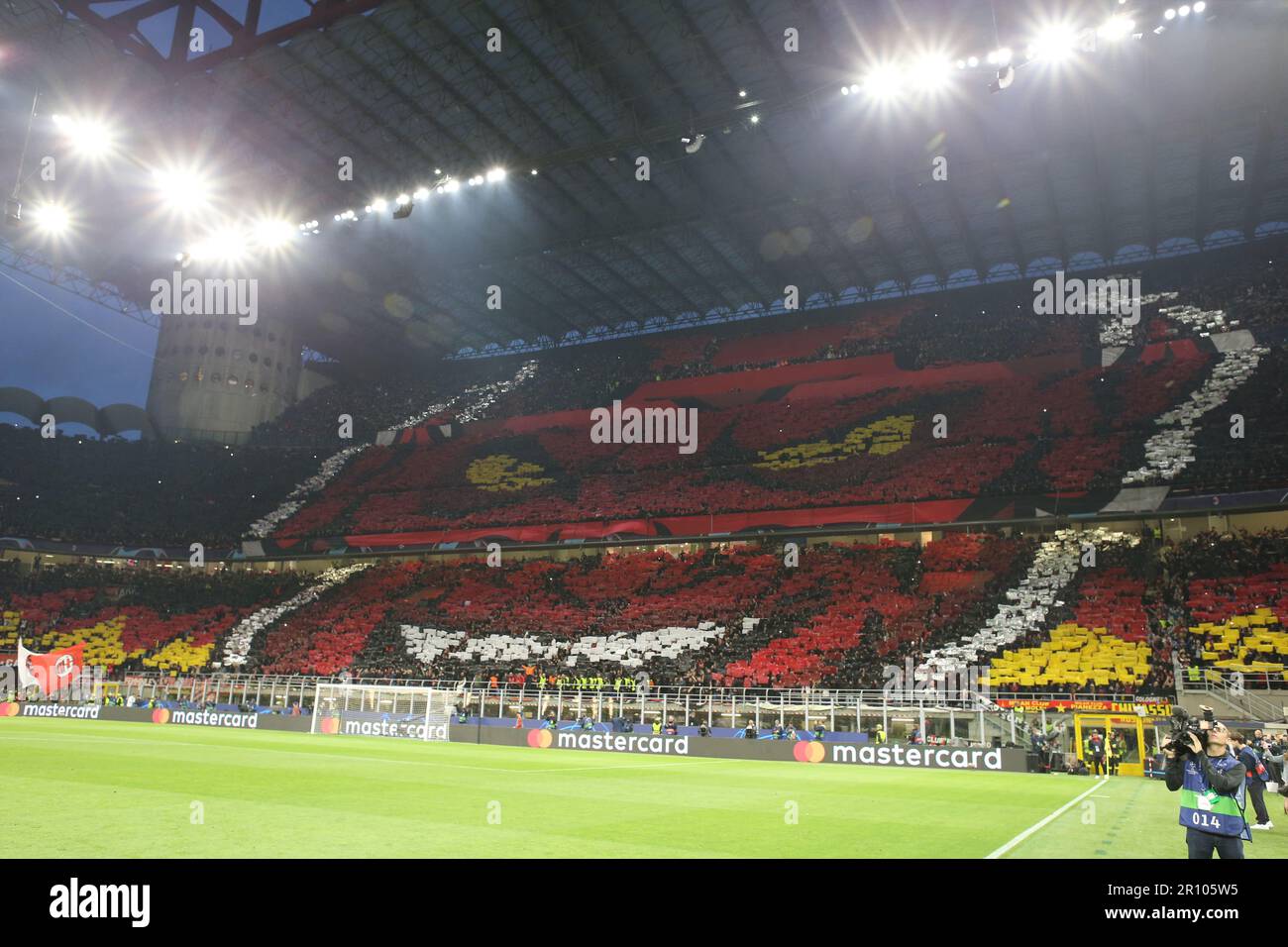 Uefa Champions League Semi Final First Leg Football Match Between Ac