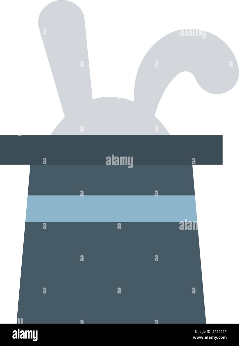 Rabbit in Hat icon vector image. Suitable for mobile apps, web apps and print media. Stock Vector