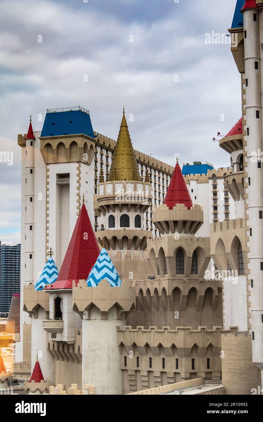 The Excalibur Hotel, resort and casino in Las Vegas, Nevada. Stock Photo