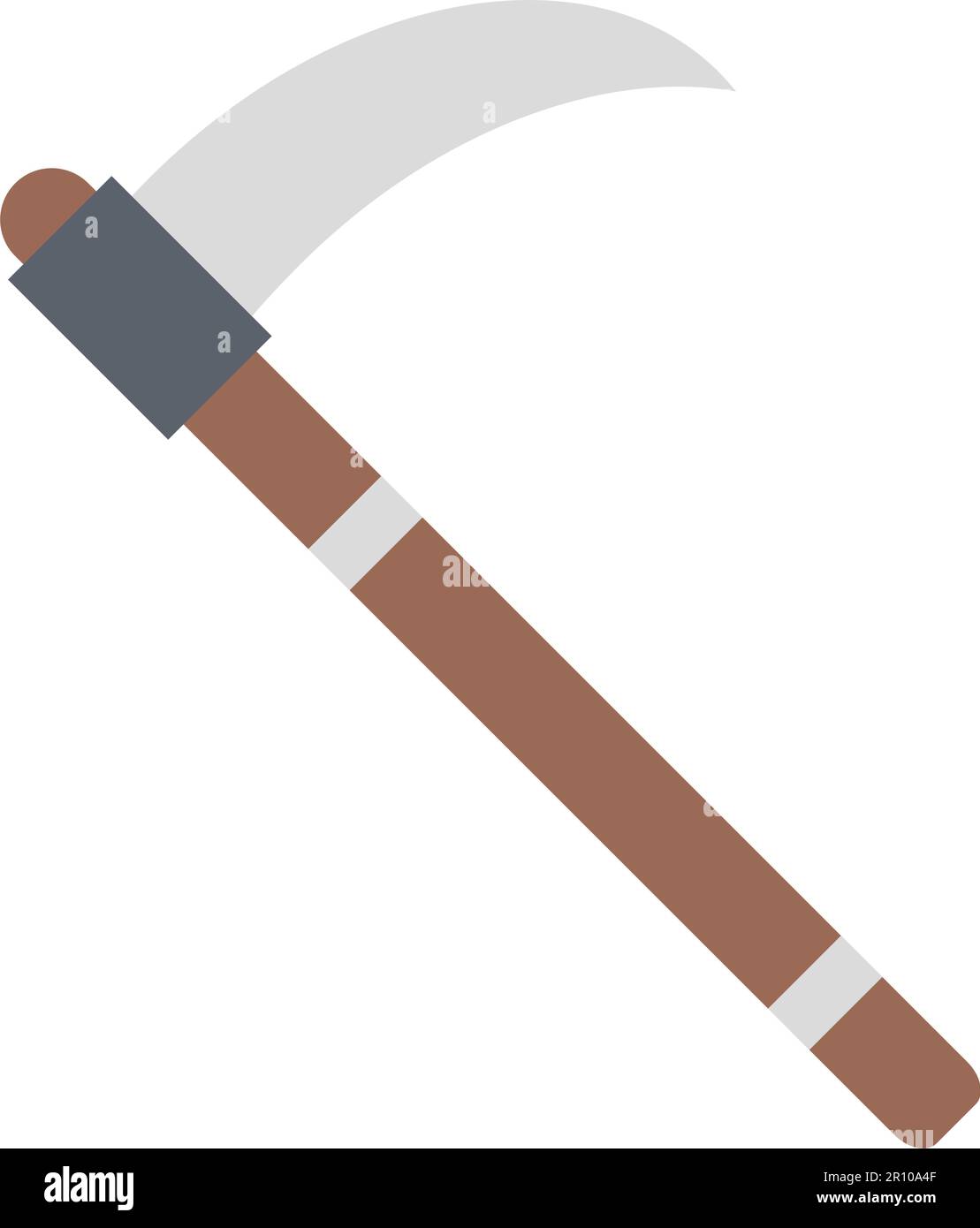Scythe icon vector image. Suitable for mobile apps, web apps and print ...
