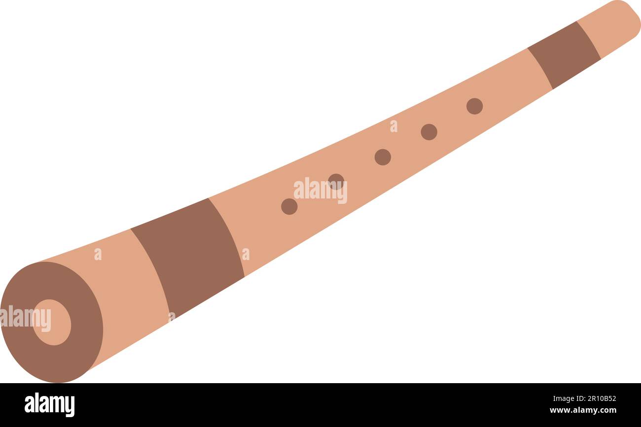Shakuhachi icon vector image. Suitable for mobile apps, web apps and print media. Stock Vector