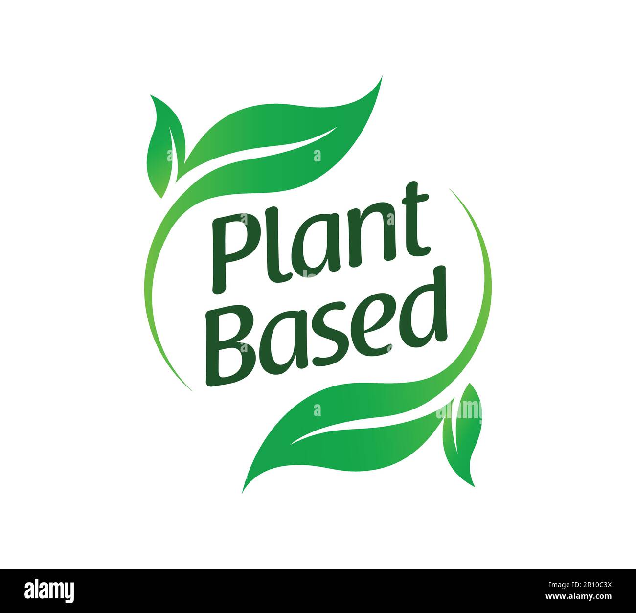 green palnt based vegan v vegetarian leaf mark logo symbol icon for food packaging vector
