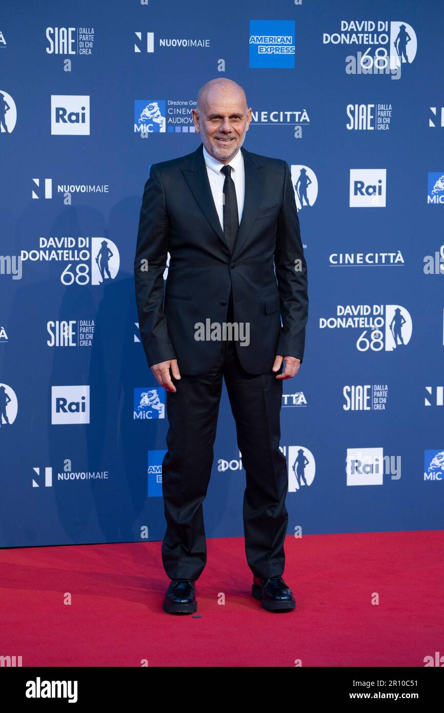 Rome, Italy, May 10, 2023 Riccardo Milani attends the red carpet for