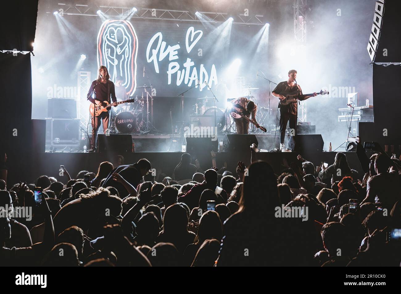 BARCELONA MAR 17 Karavana (music band from Spain) perform on
