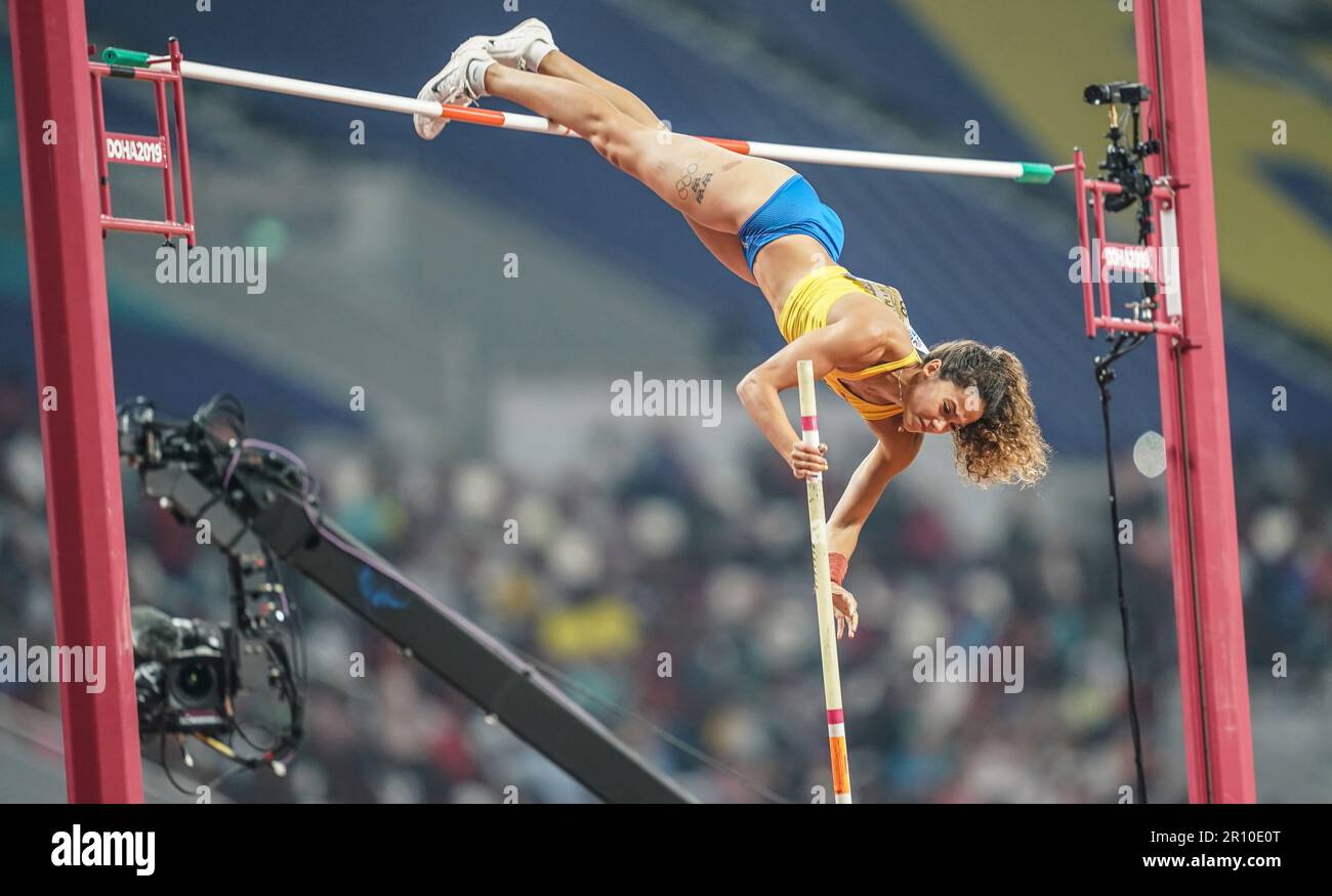 Angelica BENGTSSON Participating In The Pole Vault At The Doha 2019 
