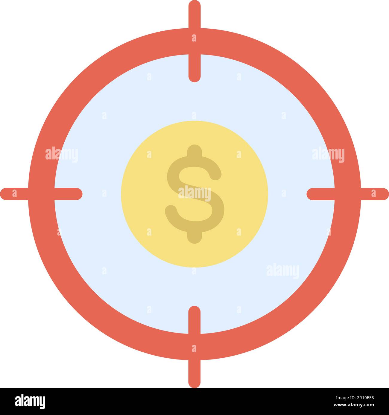 Target icon vector image. Suitable for mobile apps, web apps and print media. Stock Vector