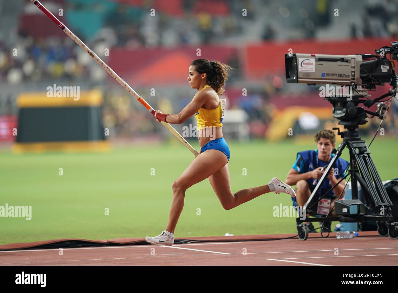 Angelica BENGTSSON participating in the pole vault at the Doha 2019