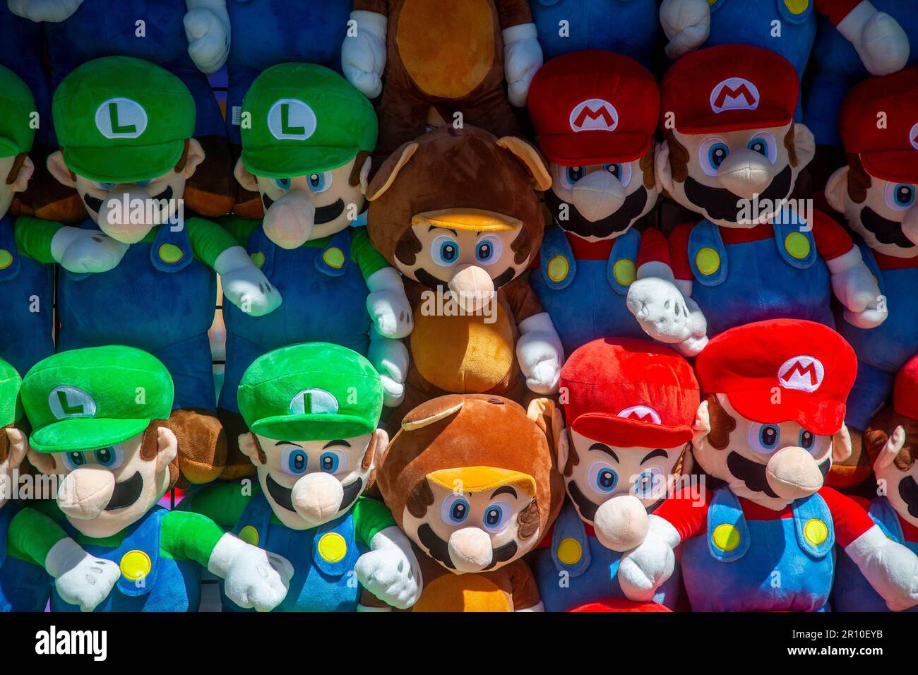 Dolls given as prizes at a Coney Island arcade game Stock Photo Alamy
