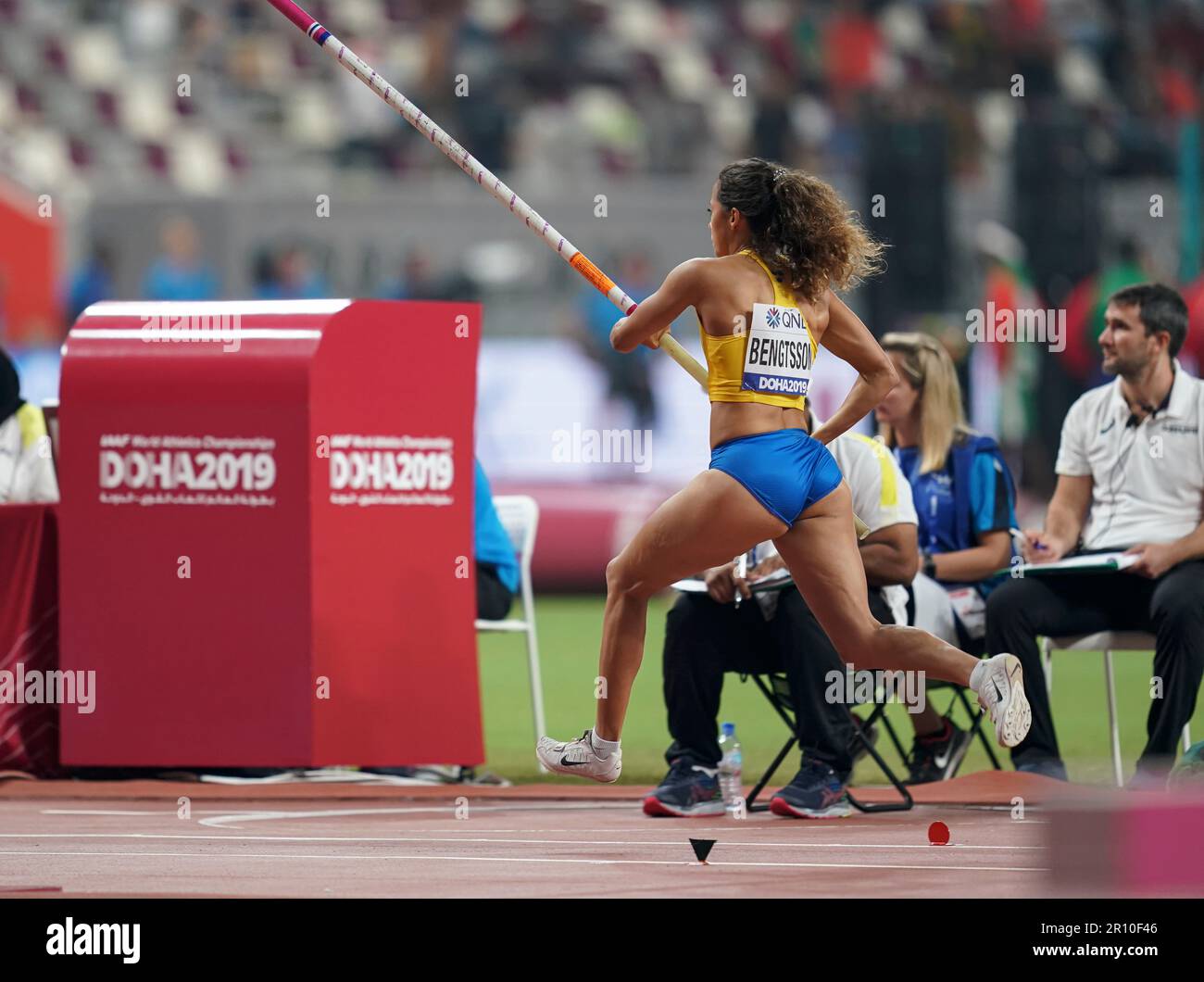 Angelica BENGTSSON participating in the pole vault at the Doha 2019