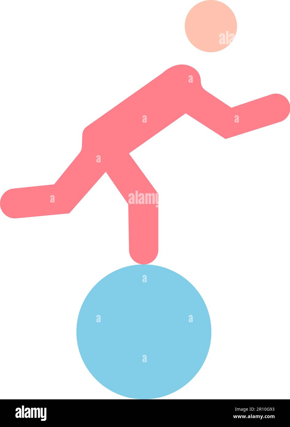 Walking on Ball icon vector image. Suitable for mobile apps, web apps and print media. Stock Vector