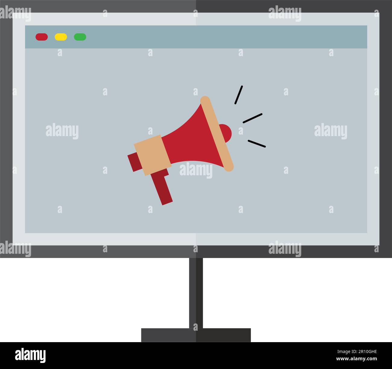 Website Promotion icon vector image. Suitable for mobile apps, web apps and print media. Stock Vector