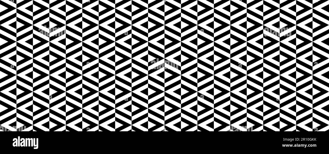 Seamless geometric rhombus pattern. Black white ethnic diamond repeating background. Decorative lattice ornament background. Modern textile fabric design template. Contemporary vector print wallpaper Stock Vector