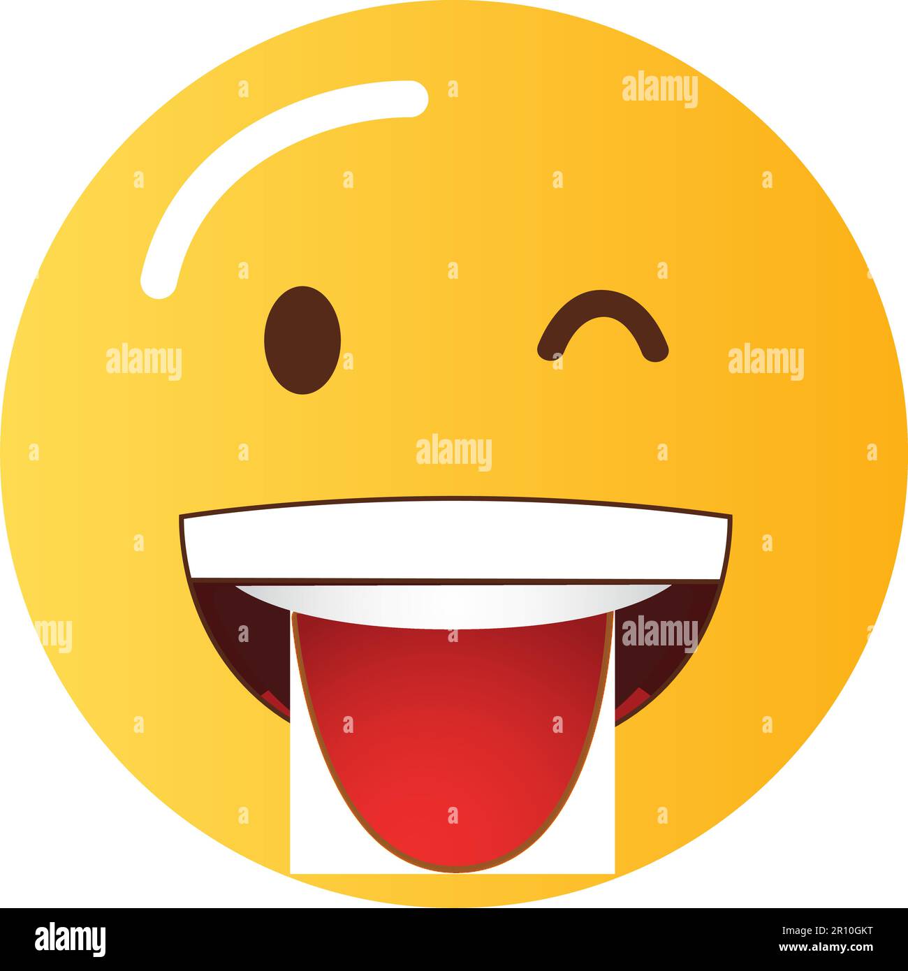 Winking Face with Tongue icon vector image. Suitable for mobile apps, web apps and print media. Stock Vector