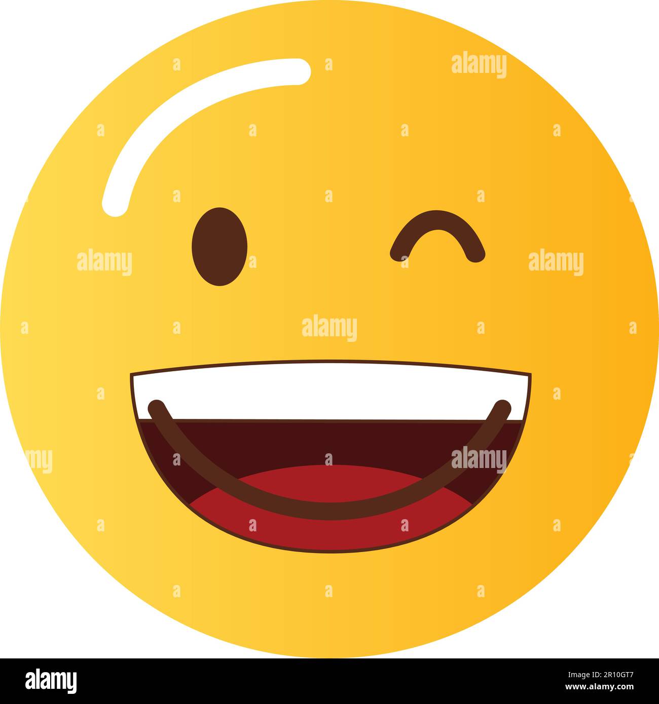 Winking Face icon vector image. Suitable for mobile apps, web apps and print media. Stock Vector