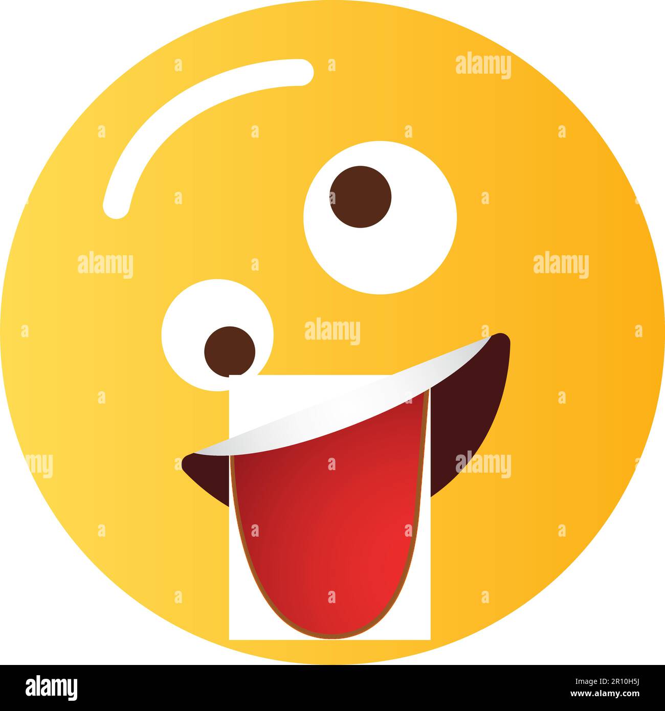 Zany Face icon vector image. Suitable for mobile apps, web apps and print media. Stock Vector