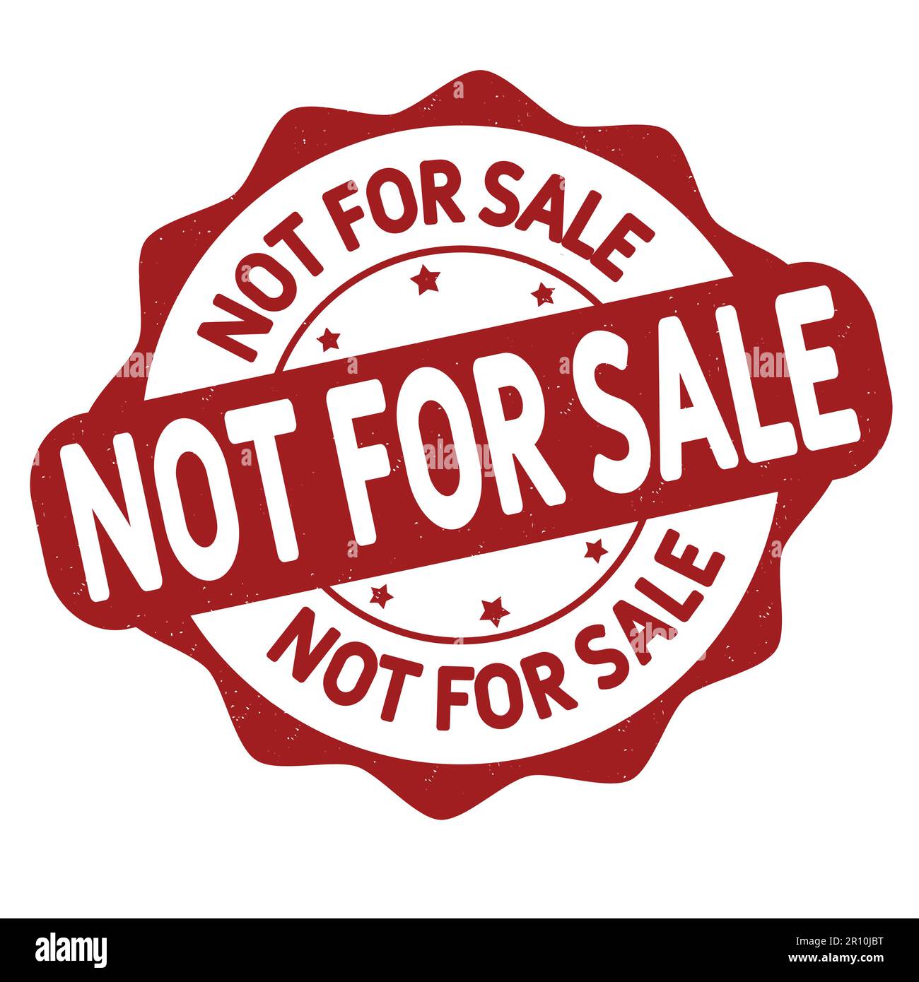 Not for sale grunge rubber stamp on white background, vector