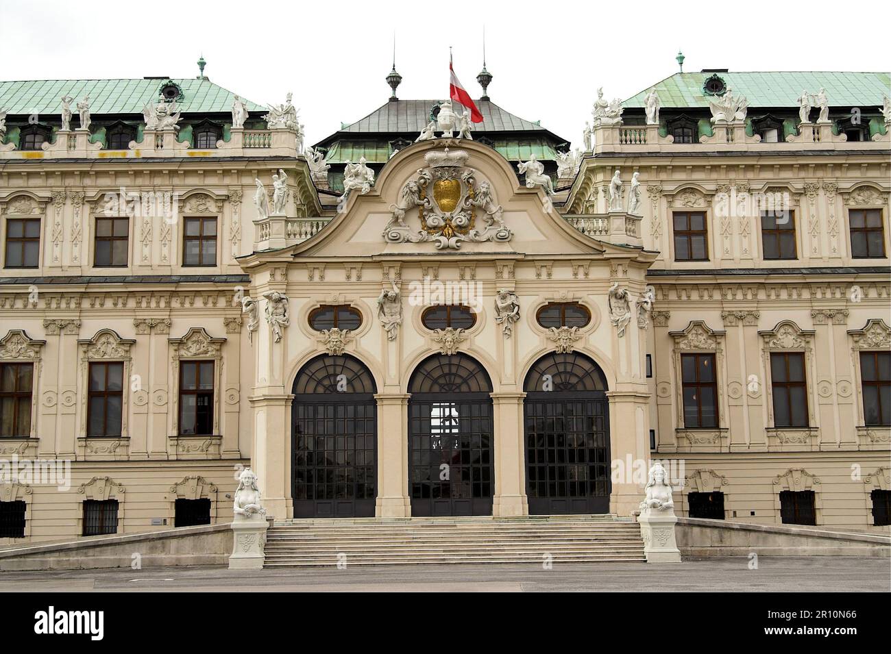 Wiedeń, Wien, Vienna, Austria; Belweder w Wiedniu; Schloss Belvedere; Upper Belvedere; Górny Belweder Stock Photo