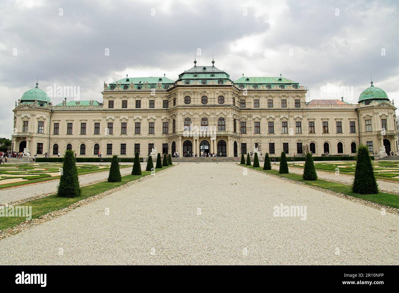 Wiedeń, Wien, Vienna, Austria; Belweder w Wiedniu; Schloss Belvedere; Upper Belvedere; Górny Belweder Stock Photo