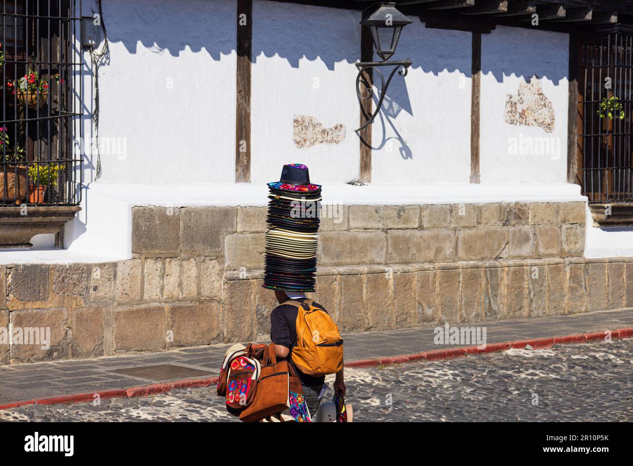 Guatemala, Antigua historic city center Barrio Historico Stock Photo ...