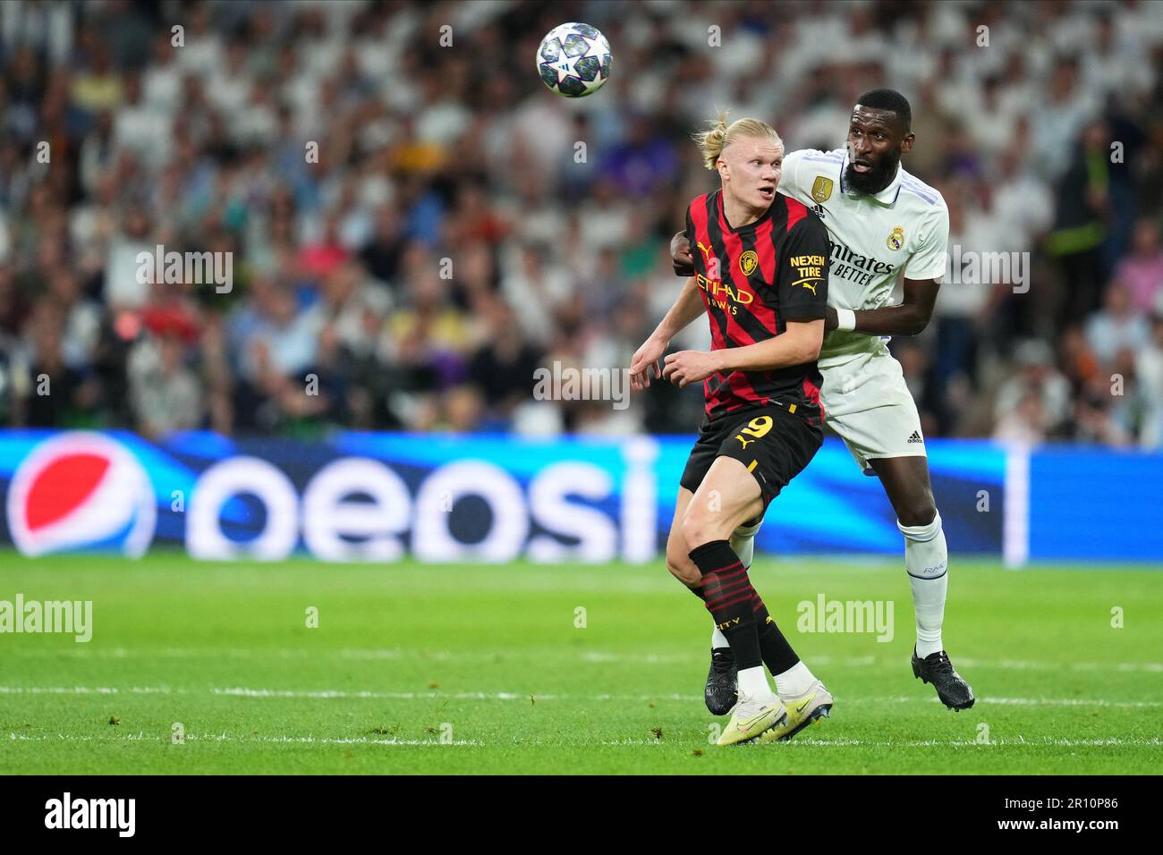 Madrid, Spain. May 9, 2023, Erling Haaland Of Manchester City And ...