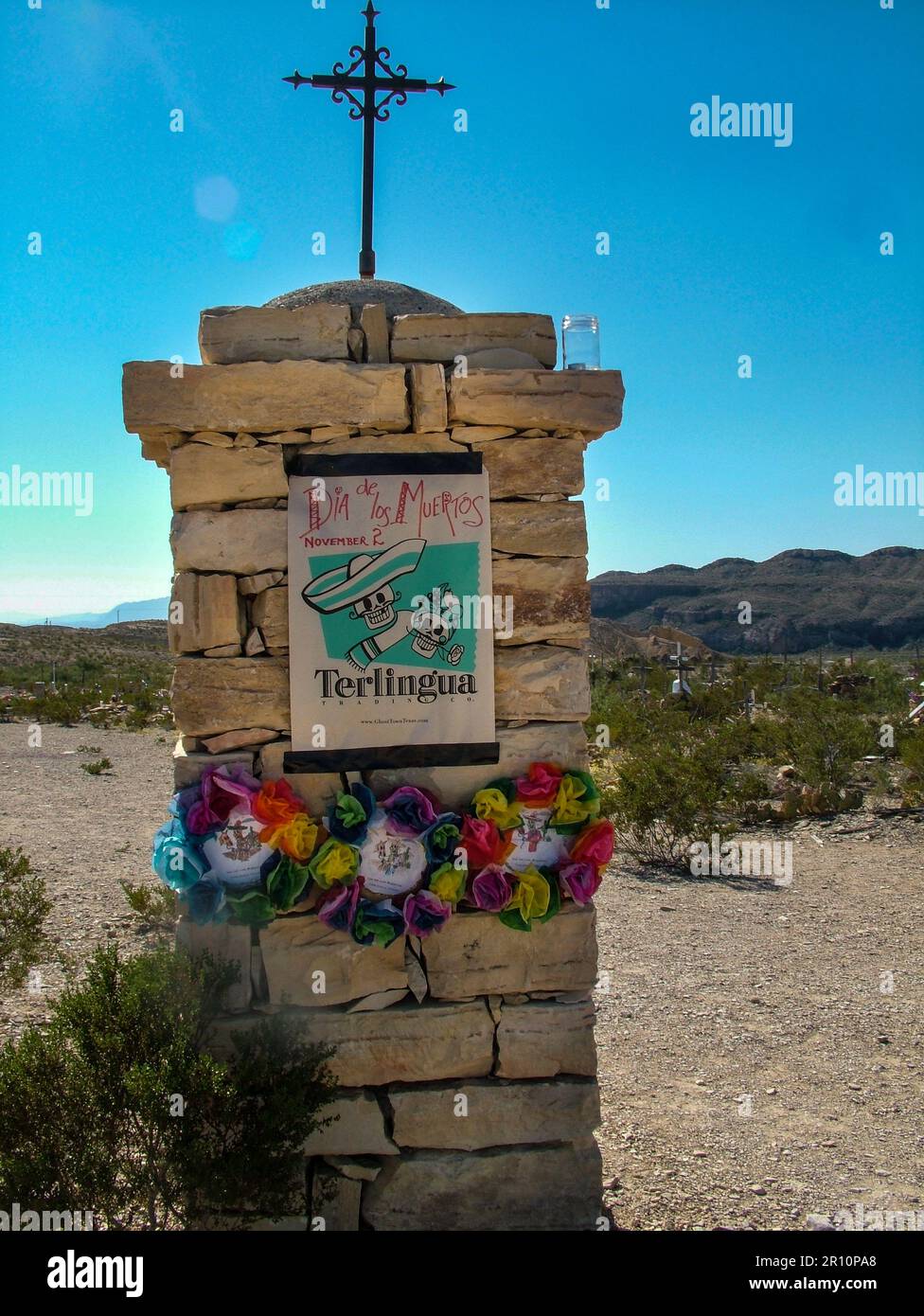 Terlingua Graveyard in Texas Stock Photo Alamy