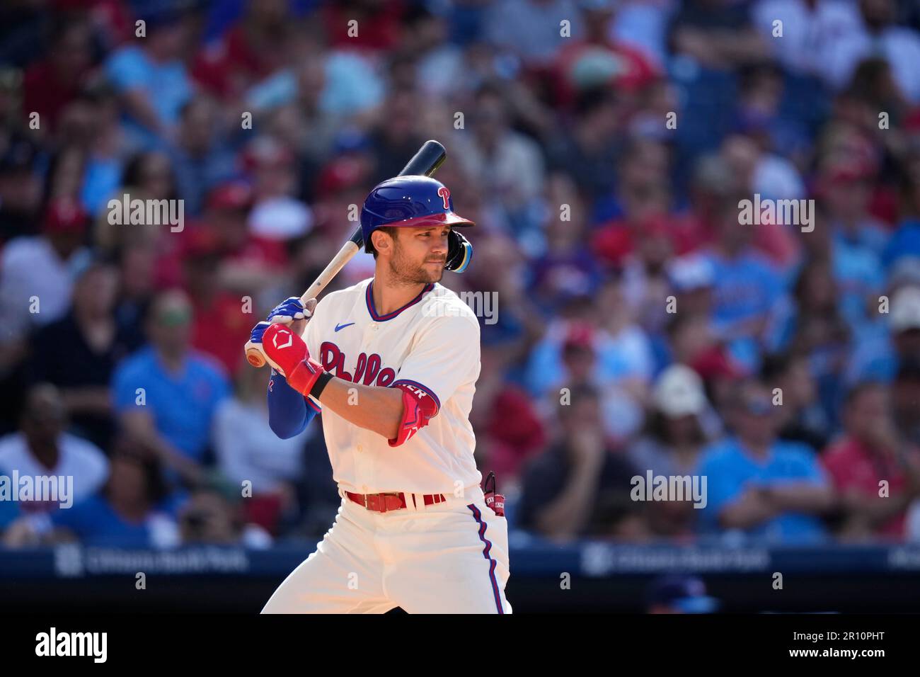 Philadelphia Phillies' Trea Turner plays during a baseball game, Wednesday,  May 10, 2023, in Philadelphia. (AP Photo/Matt Slocum Stock Photo - Alamy