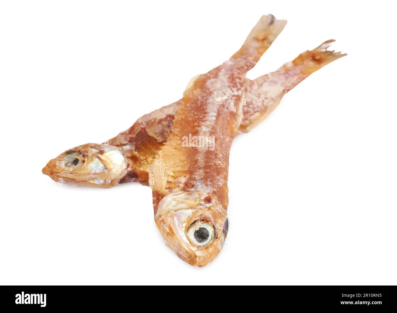 Delicious dried salted anchovies on white background Stock Photo Alamy