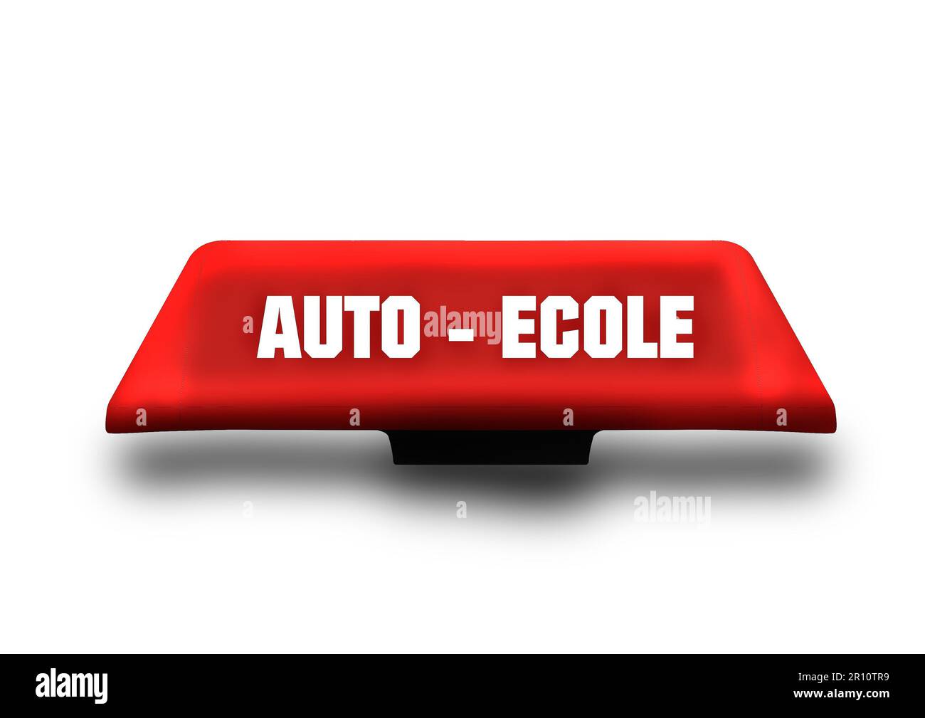 Auto Ecole Painted Sign Stock Photo