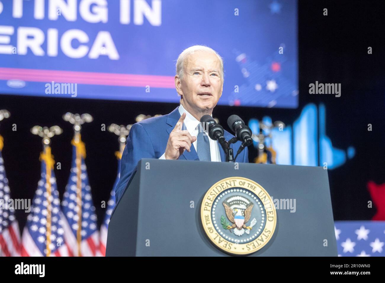 Valhalla, New York, USA. 10th May, 2023. (NEW) President Biden Delivers
