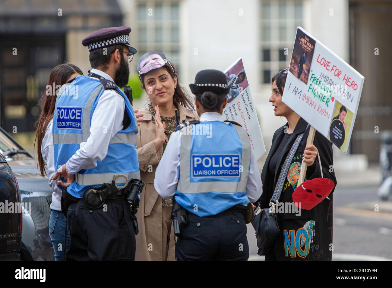 London, UK. 10th May, 2023. Supporters Of (ousted) Ex-Prime Minister Of ...