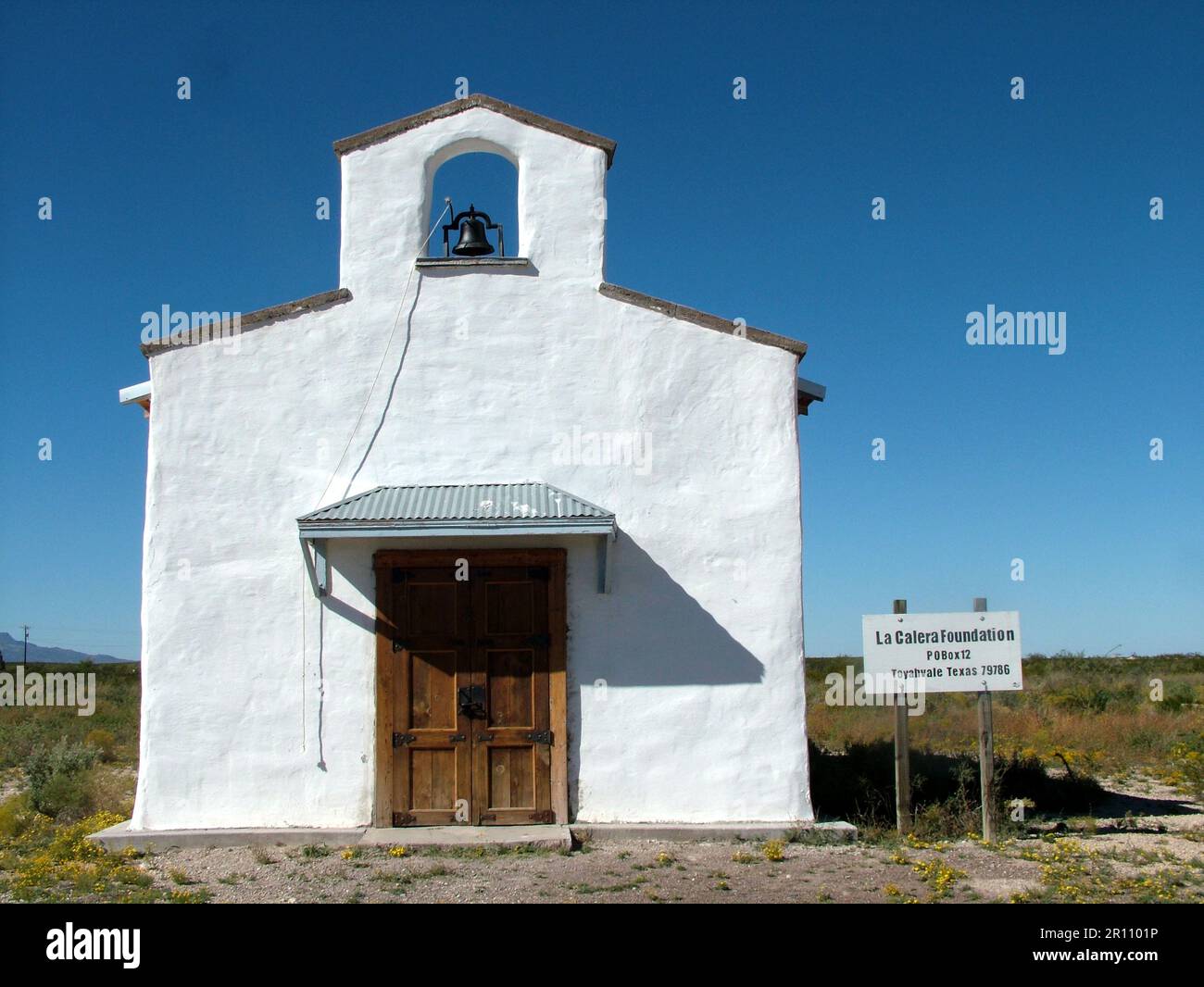 The Minimalist Calera Chapel is located in the Ghost Town of Balmorhea