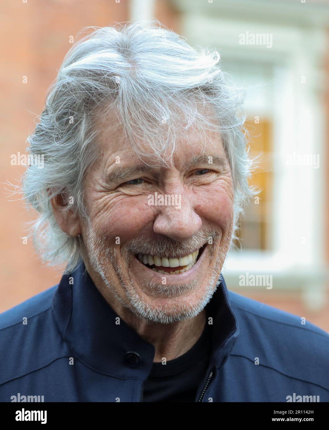 Roger Waters, an English musician who co-founded the hugely successful progressive rock group Pink Floyd, is seen in this 2017 photograph. Stock Photo