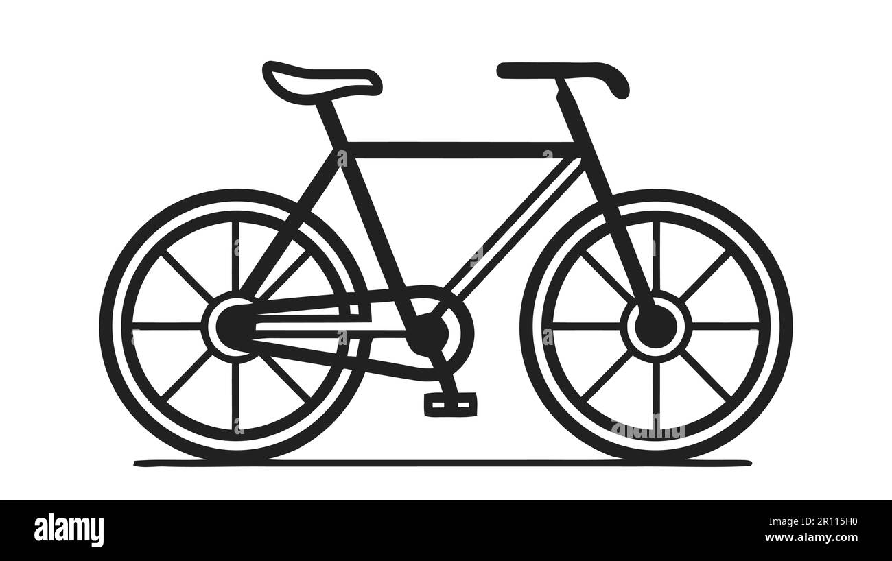 Bicycle icon on white background. Vector illustration Stock Vector ...