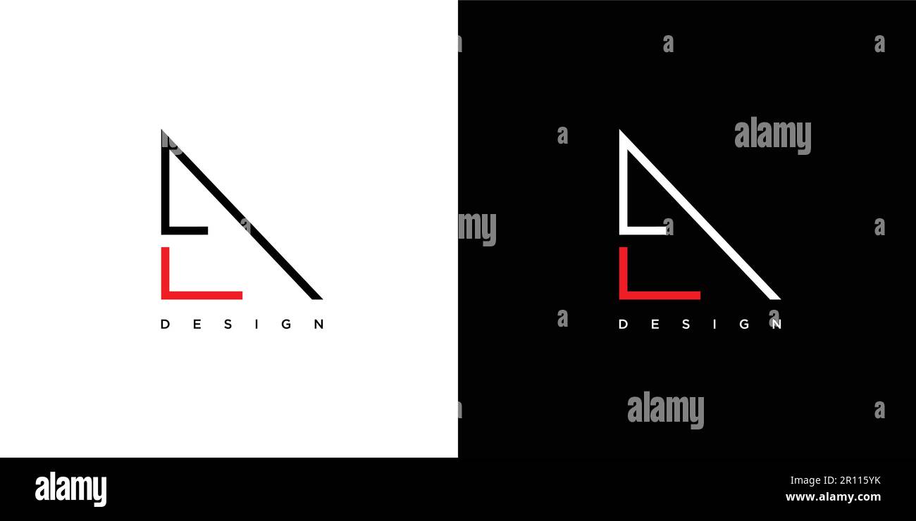 Modern and cool  letter EA initials logo design Stock Vector