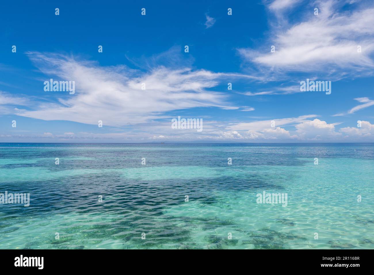 seascape of oslob in cebu island, philippines Stock Photo