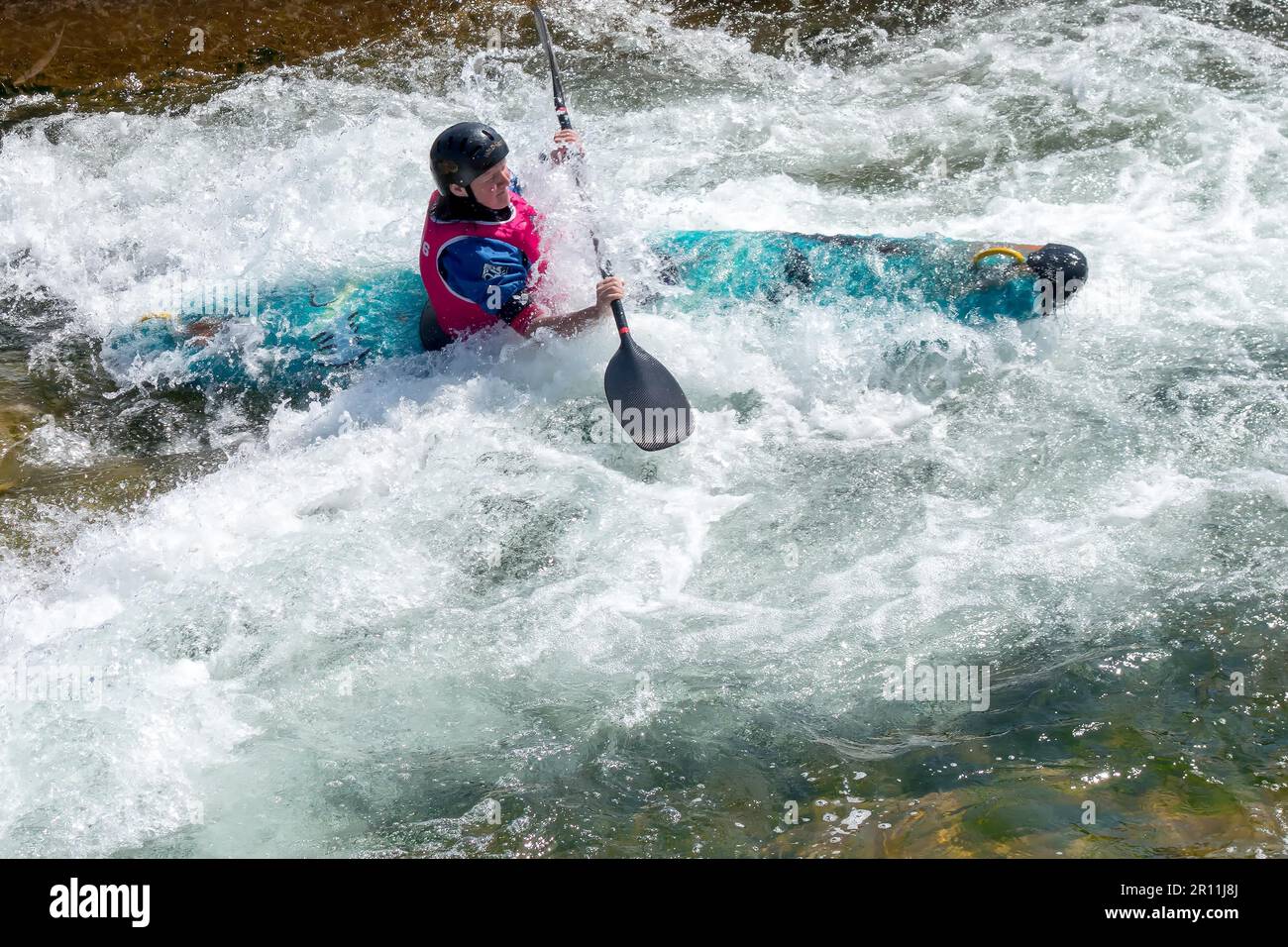Water Sports at the Cardiff International White Water Centre Stock