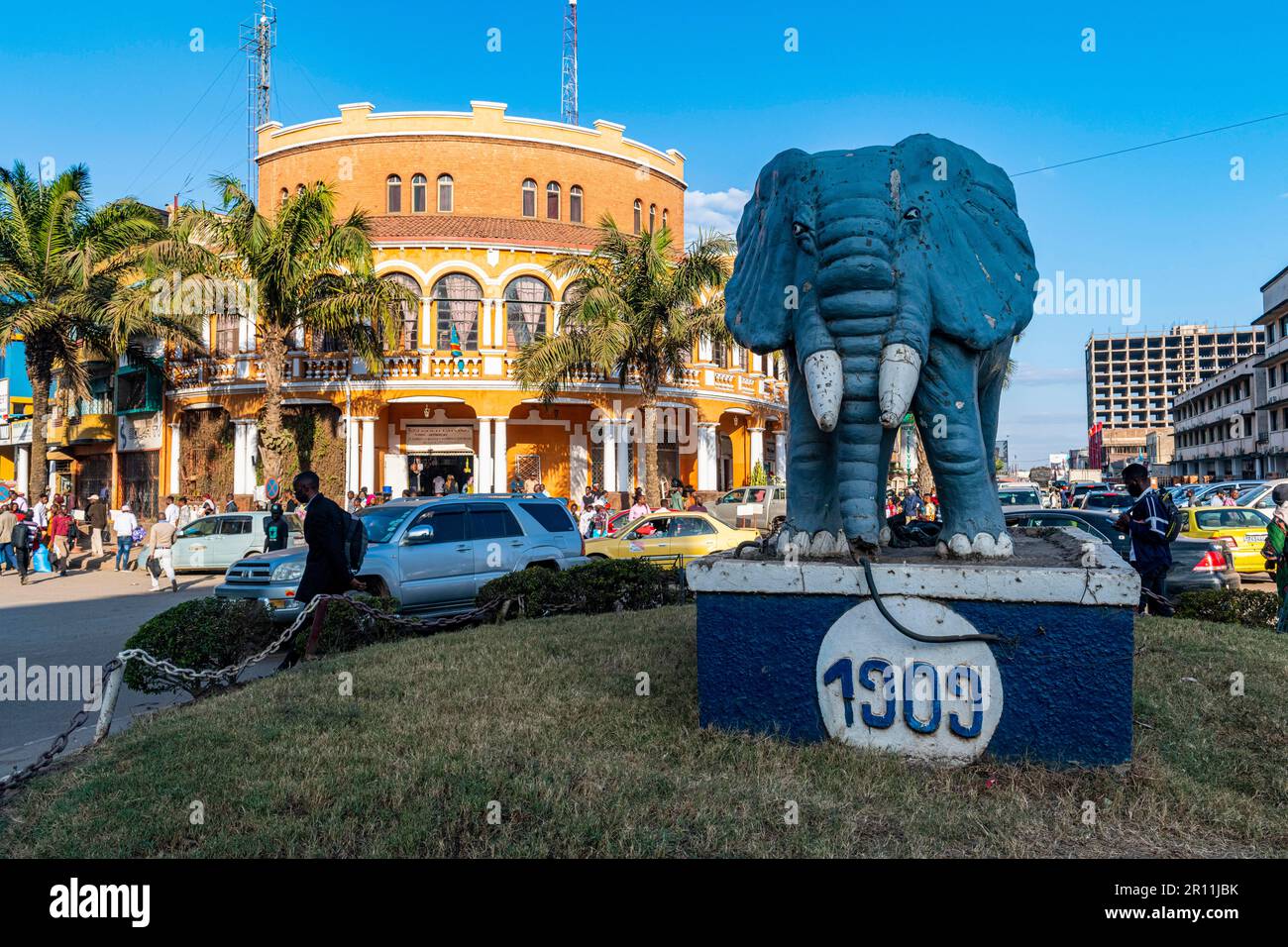 Colonial building, Lubumbashi, DR Congo Stock Photo Alamy