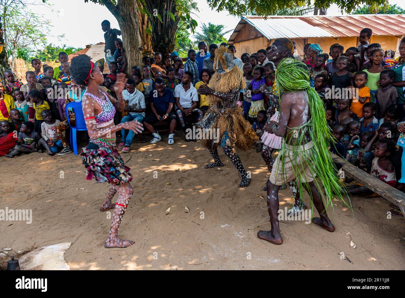 Yaka tribe practising a ritual dance, Mbandane, Congo Stock Photo Alamy