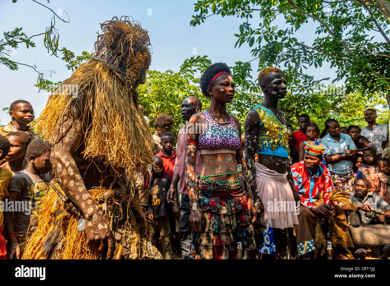 Yaka tribe practising a ritual dance, Mbandane, Congo Stock Photo Alamy